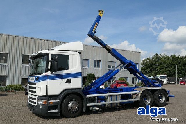 Kanca kasalı yük kamyonu (roll-off) SCANIA G 440 LB6X4, Hynalift HVL 110994, Retarder,Klima