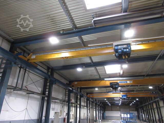 Kranhimmel kran traverskran spårvidd 12990 mm ABUS Hallenkran Brückenkran Kran ELK 5t ELK 5000Kg Funk Portalkran Kran 12990mm