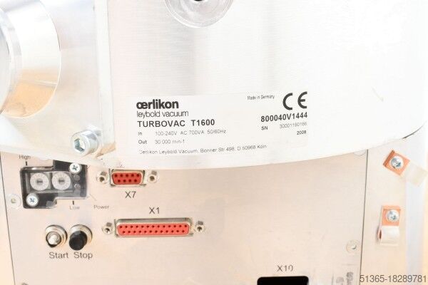 Pompa da vuoto turbomolecolare Oerlikon Leybold Vacuum 800040V1444
