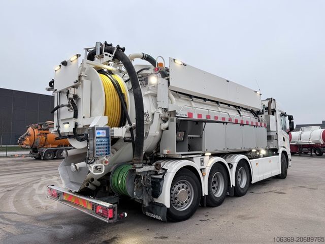 Vakuumtanktankvogn SCANIA G500 8x4*4 Bucher Recycler 414