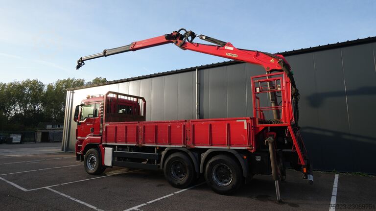  MAN TGS 33.440 6x4 open box with Palfinger crane