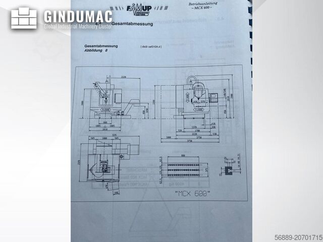 Vertikala Fleroperationsmaskiner FAMUP MCX 600