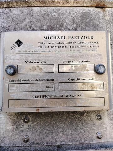 Stainless Steel Tank 350 HL – Cylindrical on Legs – Pressure / Insulated / Safety Ladder