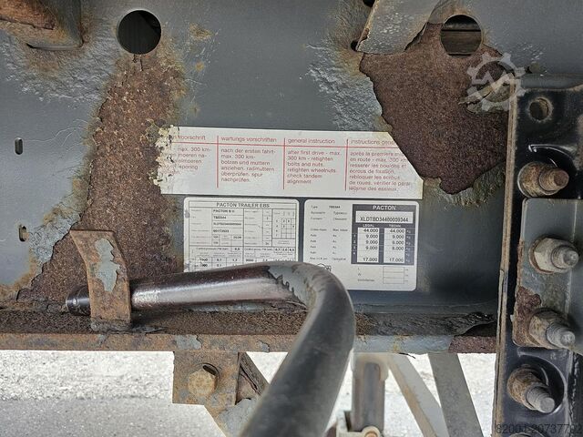 2009 PACTON TBD344 | Stuur-as | Nederlandse trailer | Heavy Duty | TUV/APK tot 20-1-2026. PACTON TBD344 | STEERING AXLE | HOLLAND TRAILER |HEAVY...
