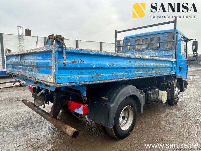 Trosmerni kamion sa bakšišom MAN TGL 8.210/3 Seitenkipper/Meiller Aufbau