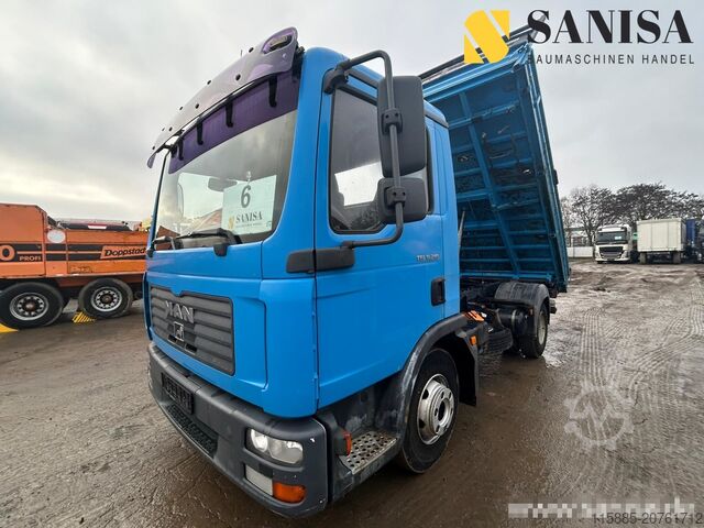 Trosmerni kamion sa bakšišom MAN TGL 8.210/3 Seitenkipper/Meiller Aufbau