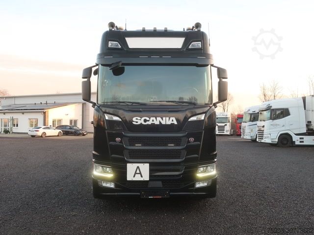 Roll-off tipper truck Scania R 500 6x2/4 NGS Lenkachse Meiller Leder Vollluft