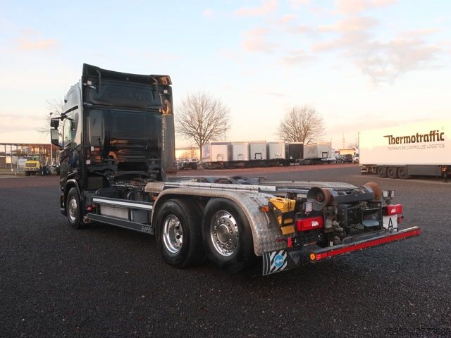 Roll-off tipper truck Scania R 500 6x2/4 NGS Lenkachse Meiller Leder Vollluft