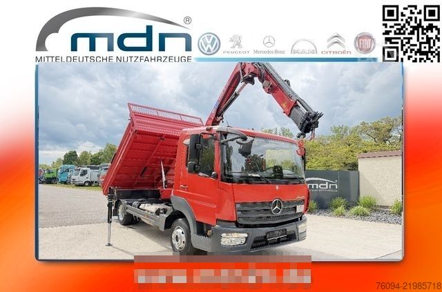 Autokranwagen MERCEDES-BENZ Atego 818 Kipper KRAN Greifer FUNK AHK