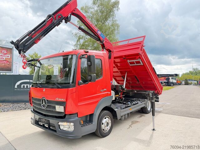 Autokranwagen MERCEDES-BENZ Atego 818 Kipper KRAN Greifer FUNK AHK