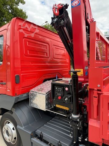 Billenőplatós furgon MERCEDES-BENZ Atego 818 Kipper KRAN Greifer FUNK AHK