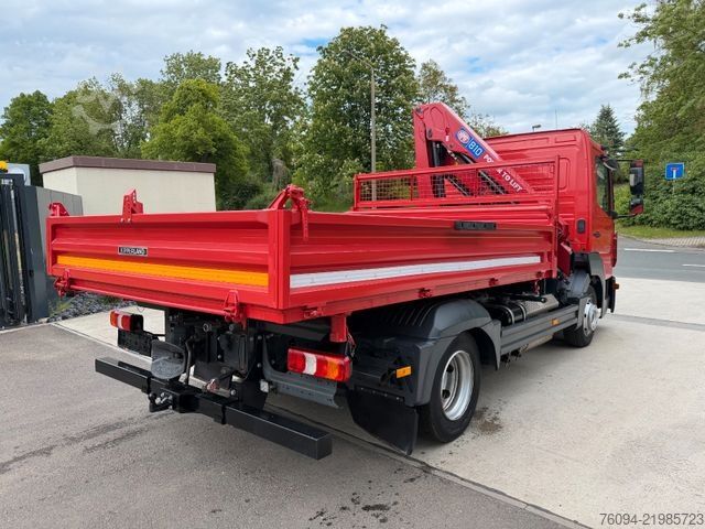 Billenőplatós furgon MERCEDES-BENZ Atego 818 Kipper KRAN Greifer FUNK AHK