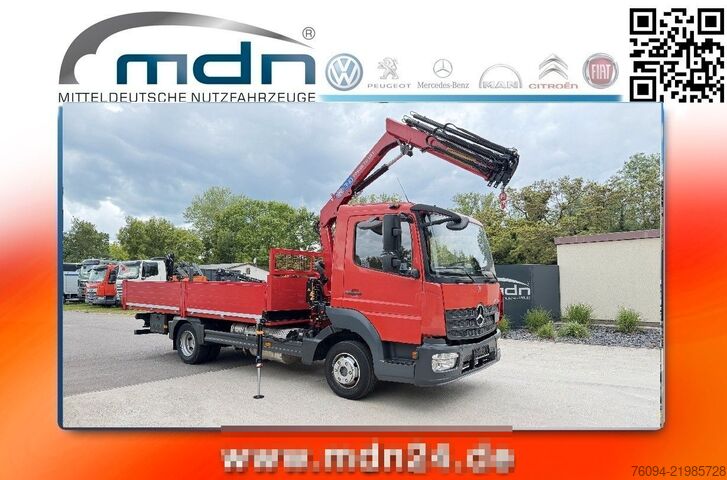 Pritschenwagen MERCEDES-BENZ Atego 818 Pritsche KRAN Greifer 10m FUNK AHK