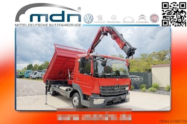 Dreiseitenkipper MERCEDES-BENZ Atego 818 Kipper KRAN Greifer FUNK AHK