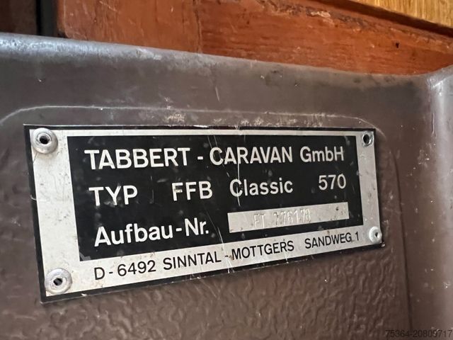 Integrovaný obytný vůz TABBERT FFB 570 Classic Fiat 2.5 Turbo Diesel Hubbett Tv