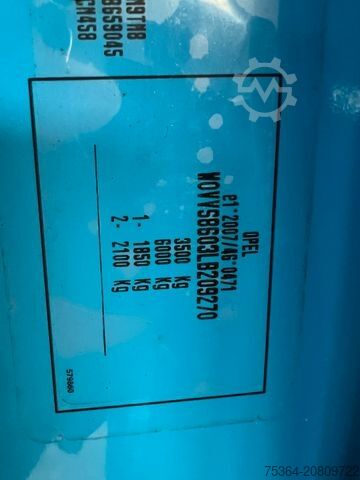 Skåpbilschassi OPEL Movano 2.3 CDTi Fahrgestell Maxi Klima Lkw 3,5t