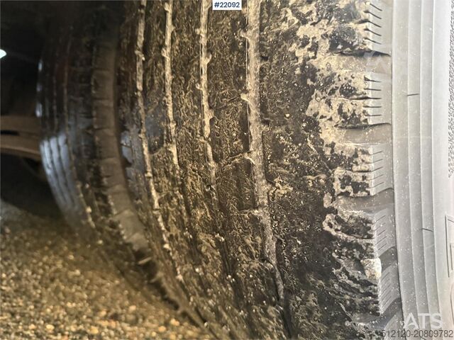 βαλίτσα Scania S650 6x2 box truck w/ Ekeri 4 axle box trailer w/