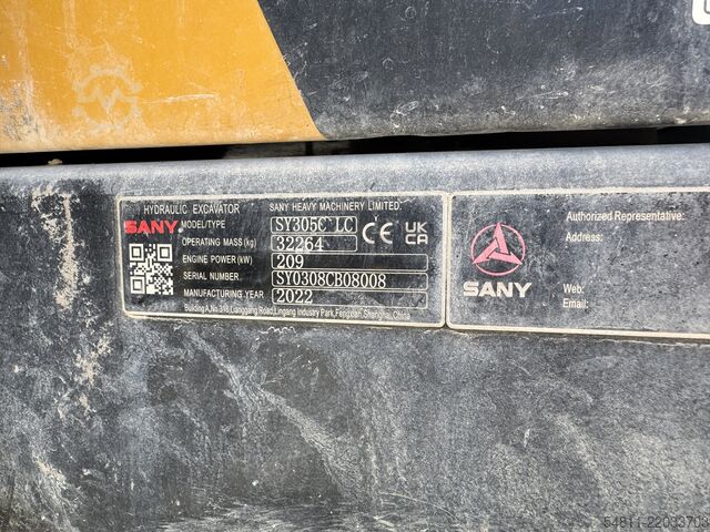 Larvegraver Sany SY305C
