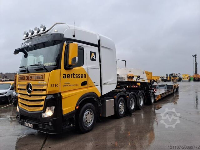 Zware belasting Mercedes-Benz 4158LS 8x4 + Euro Mega 1+4 (Low hour readings)