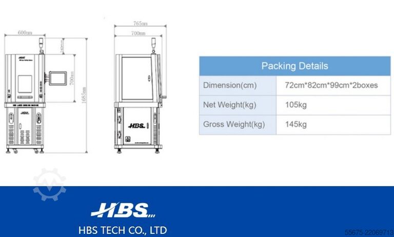 μηχάνημα χάραξης με λέιζερ HBS GQ 20A1