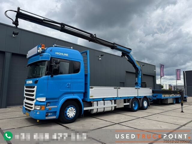 Vrachtwagen met kraan Scania R410 / 6X2 / Palfinger PK23001 / TUV: 2-2027 / ...