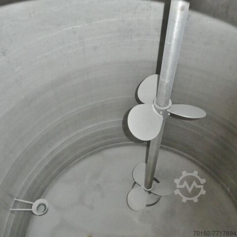 2750 liter verwarmbaar/koelbaar drukvat van V4A  