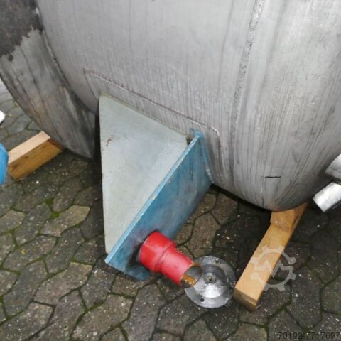 2750 liter verwarmbaar/koelbaar drukvat van V4A  