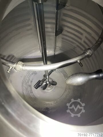 3690 liter verwarmbare/koelbare reactor van V4A met balkroerwerk  