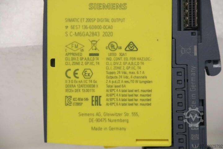 Wyjście cyfrowe Siemens 6ES7 136-6DB00-0CA0
