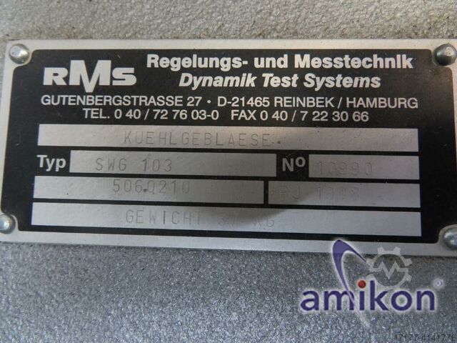 Elektrodynamische Vibrations Shaker RMS Schwingprüfanlage SW 1508/1