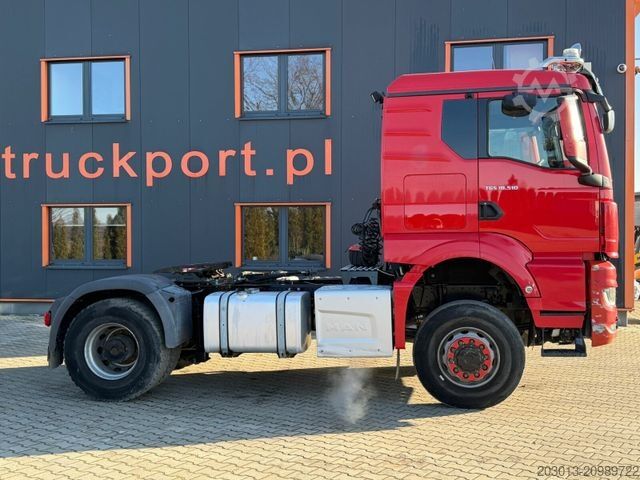 Standard dragbil MAN TGS 18.510 4x4 SZM - Kipphyd. Blatt Luft Pritard