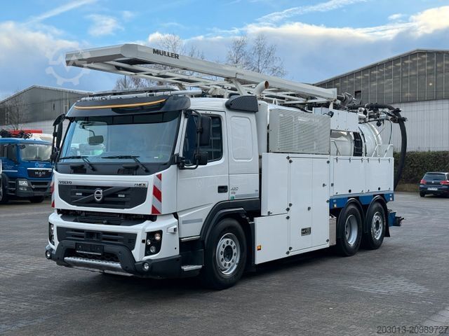 Vakuumtankbil VOLVO FM 420 6x2 Kanalreiniger Kombi MÜLLER 11000 L