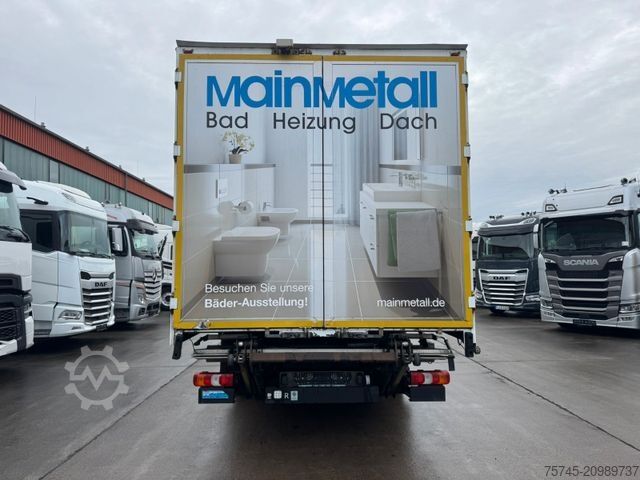 Gardinsidad skåpbil MERCEDES-BENZ ATEGO 818 * MOTORBREMSE * LBW BÄR 1t * KAMERA *