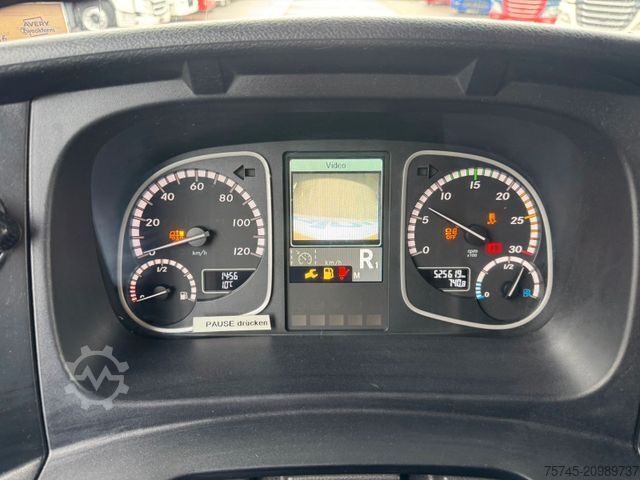 Gardinsidad skåpbil MERCEDES-BENZ ATEGO 818 * MOTORBREMSE * LBW BÄR 1t * KAMERA *