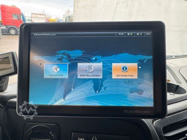 Gardinsidad skåpbil MERCEDES-BENZ ATEGO 818 * MOTORBREMSE * LBW BÄR 1t * KAMERA *