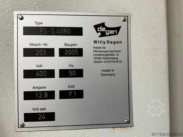 Rectificadora de superficies Degen FS-S 4080