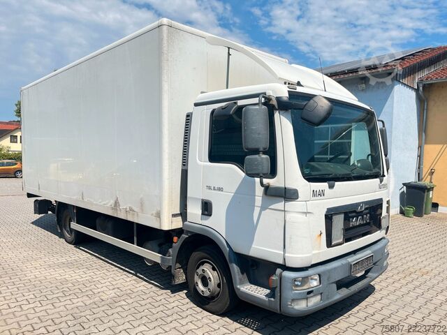 Dubă cu caroserie tip cutie MAN TGL 8.180 BL Koffer LBW Klima AHK Motorbremse