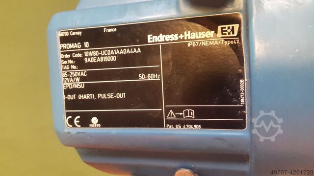 Debietmeter Endress-Hauser promag 10w80 promag w