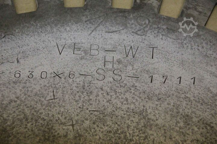 Lâmina de serra VEB WT Ø 630 x 6 -HSS-1711 88Z