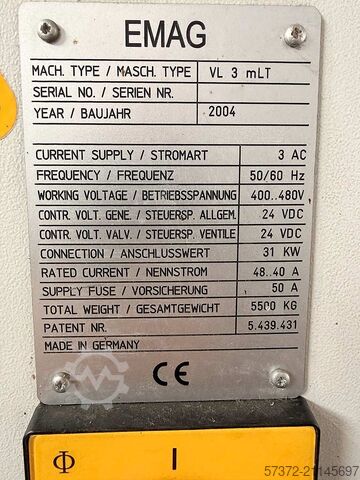 CNC-Vertikalna Strug EMAG VL 3 mLT