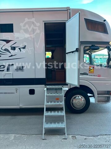 Kreaturvogn MERCEDES-BENZ Atego 1218L Pferdetransporter + Gimmel Anh.