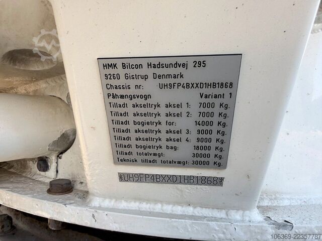 Siloanhænger  HMK Bilcon 30 t. 42 m3 Silo tank 6 Compartment