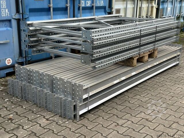 Rayonnage à palettes Rayonnage grande hauteur Dexion P 90 / St.: 2.500 x 1.100 mm/ Tr. 3.000 mm / 15,540 lfm.