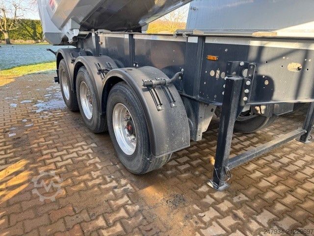 Tipper semitrailer LANGENDORF SKS HS 24 SAF Trommel Stahl 4/5mm ASH 1,2-1,38m