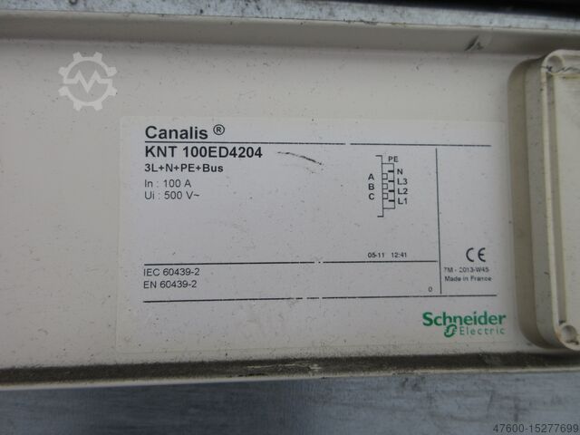 Stromschienen Stromschiene 100A Schneider Telemecanique KSA Bestand 85m KSA 100A incl Zubehör Abgangskästen etc
