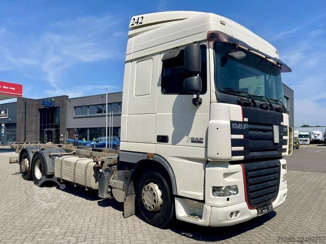 Transport kontenerowy DAF XF 105.460 EURO5,  BDF, RETARDER, FRIGO, WHEELB...