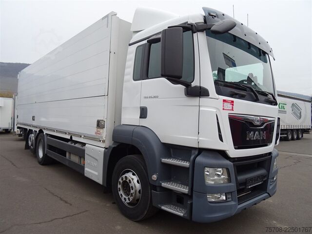 Vrachtwagen met bakwagen MAN 26.360 TGS*Schwenkwand*20 Pal*Lift/Lenk*2 to LBW