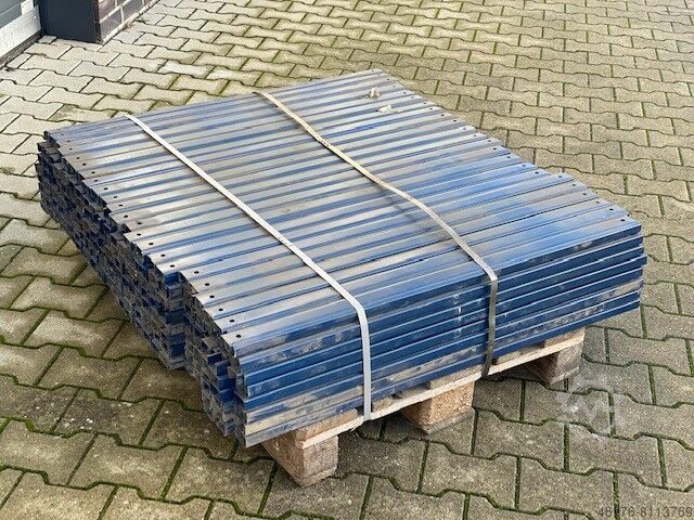 Truss brace truss f. pallet rack Mecalux / Länge: 1.057 mm / C40x25x8mm / Maß Mitte-Mitte-Bohrloch 997 mm / blau