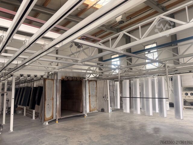 Instalación de pintura en polvo de 6,5 m completa ROMER 