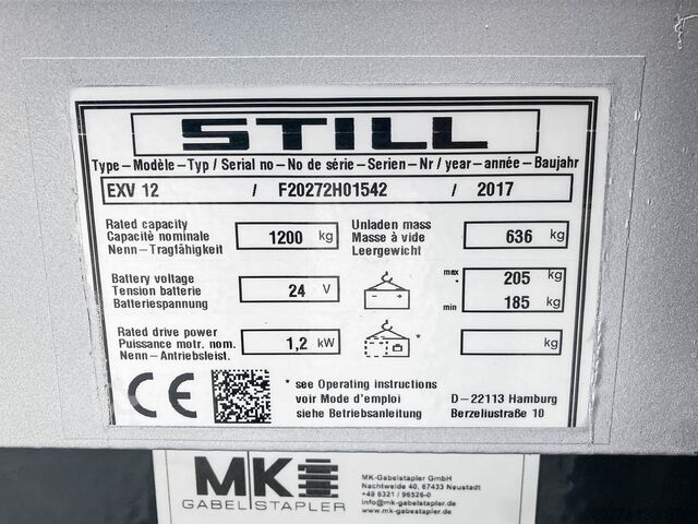 Hoogheffende truck STILL EXV-12